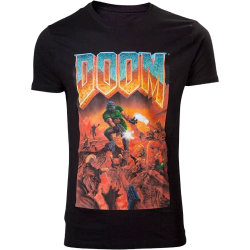 DOOM - Classic Boxart T-Shirt - Image 2