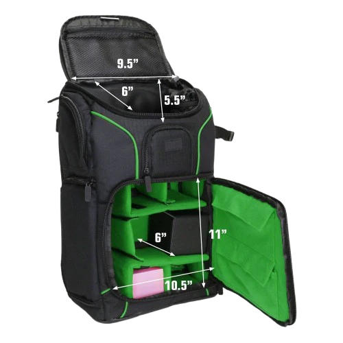 Enhance TCG Series - USA Gear Black/Green Backpack - Image 3
