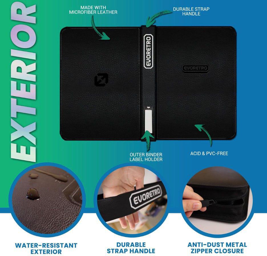 Evoretro - Black Shield+ Toploaded Card Binder - Image 5