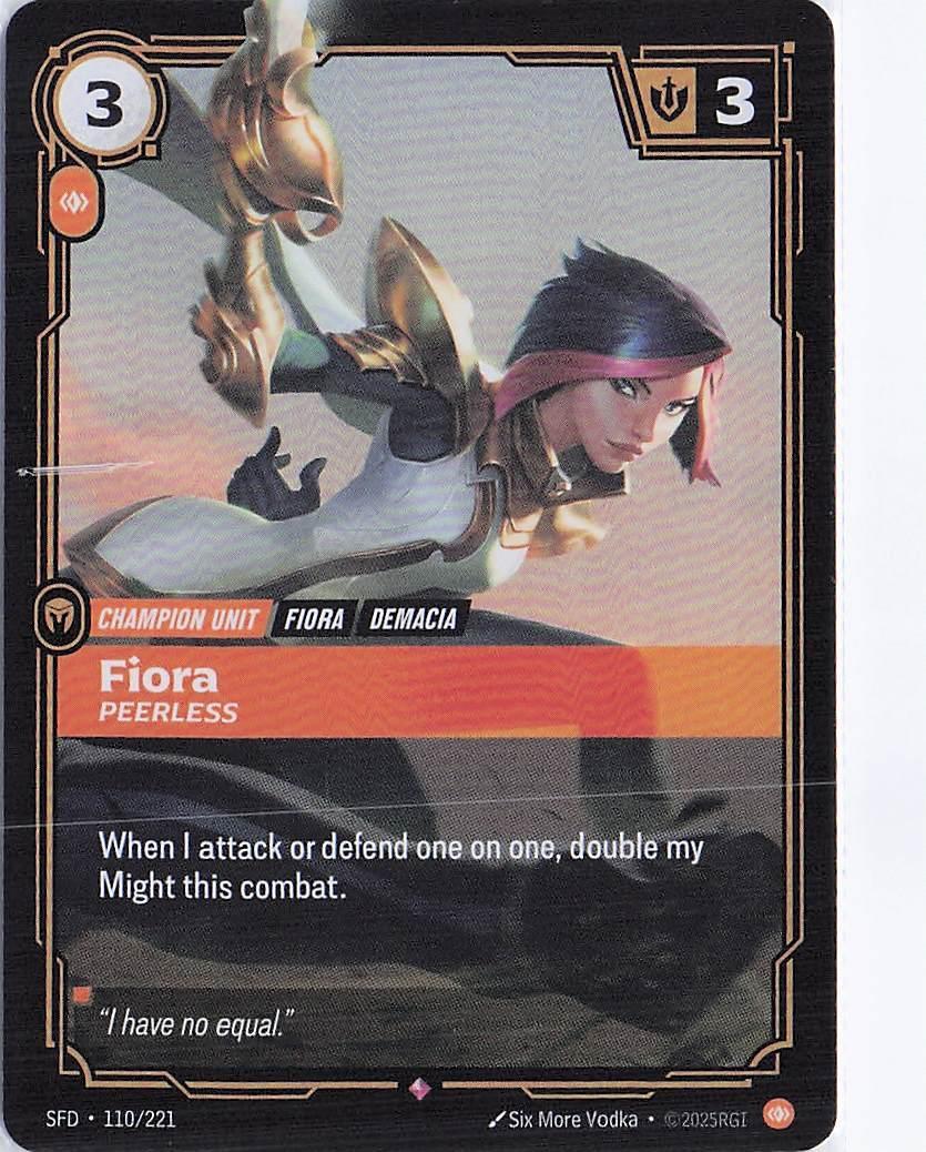 Fiora, Peerless 110/221