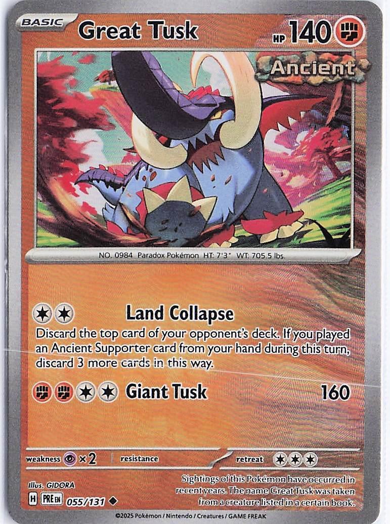 Great Tusk 055/131 (Masterball Holo)