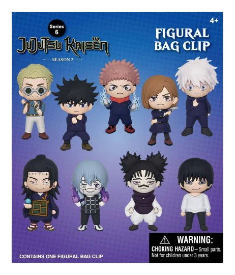 Jujutsu Kaisen - Series 6: 3D Character Bag Clip Blind Bag