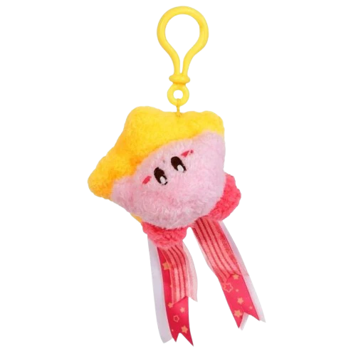 Kirby - Kirby Posing on Warpstar Plush Clip-on