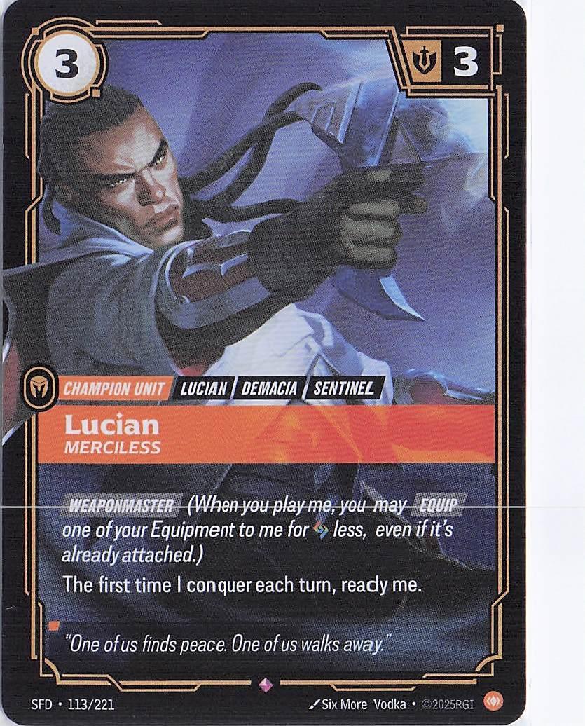 Lucian, Merciless 113/221