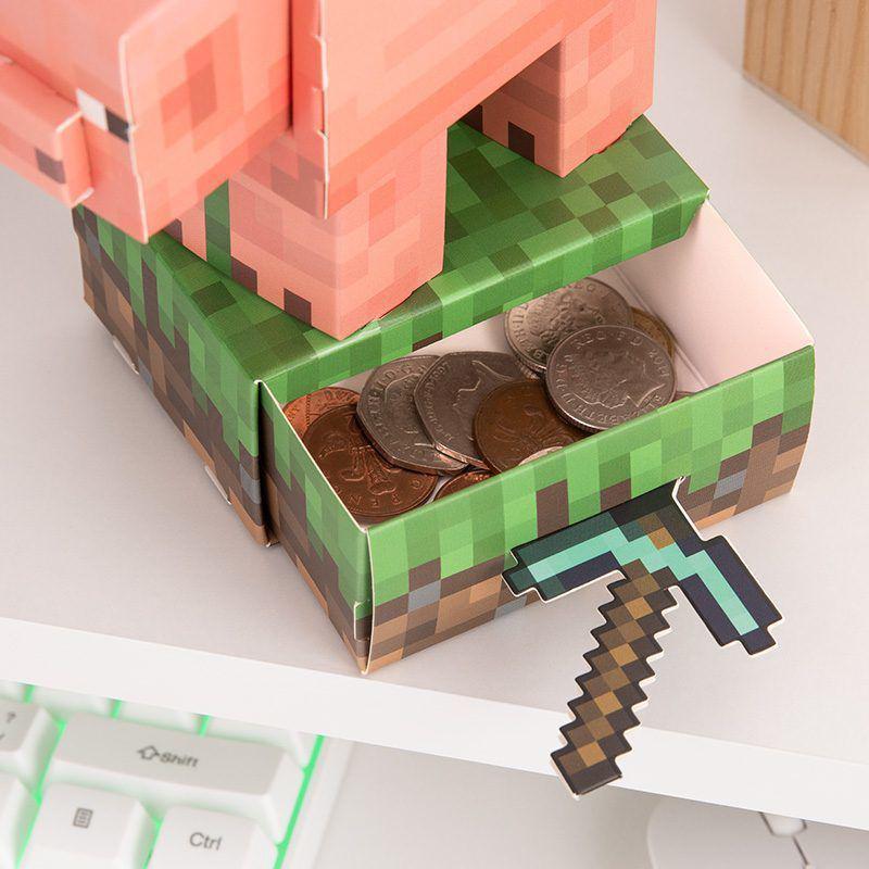 Minecraft - Build Your Own Pig Money Box Kit - Image 3