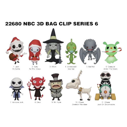 Nightmare Before Christmas - Series 6: 3D Character Bag Clip Blind Bag - Image 2