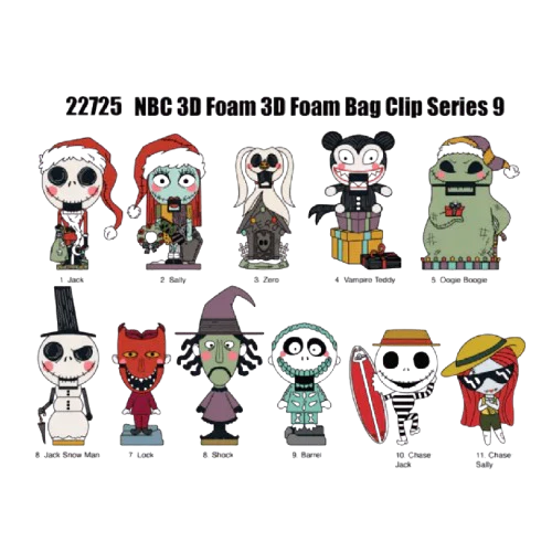 Nightmare Before Christmas - Series 9: 3D Character Bag Clip Blind Bag - Image 2