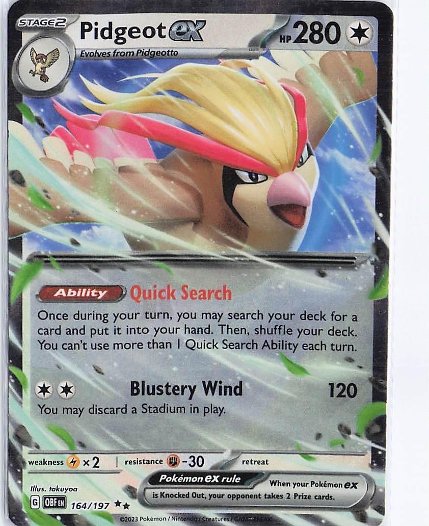 Pidgeot ex 164/197