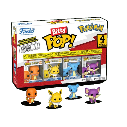 Pokemon - Charmander, Jolteon, Lapras & Rattata Funko Bitty Pop!