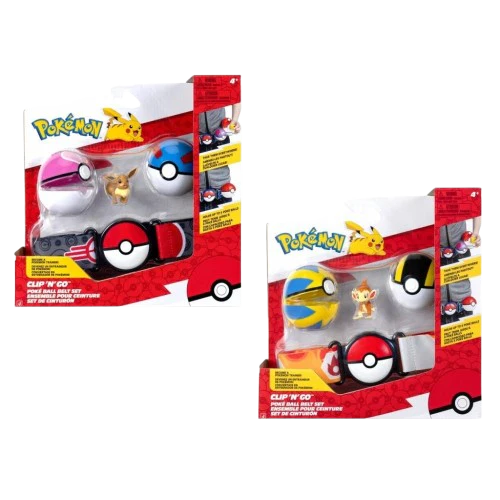 Pokemon - Clip 'N' Go Poke Ball Belt Set (Chimchar)