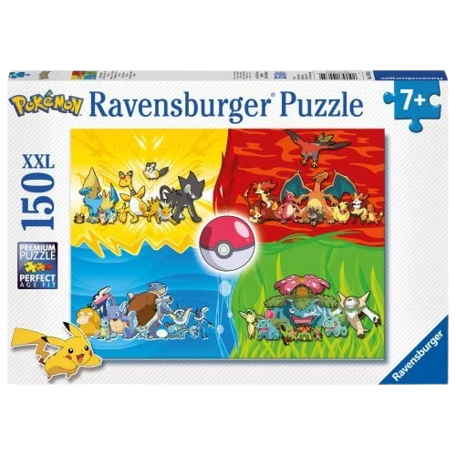 Pokemon - Different types of Pokémon 150 XXL Puzzle