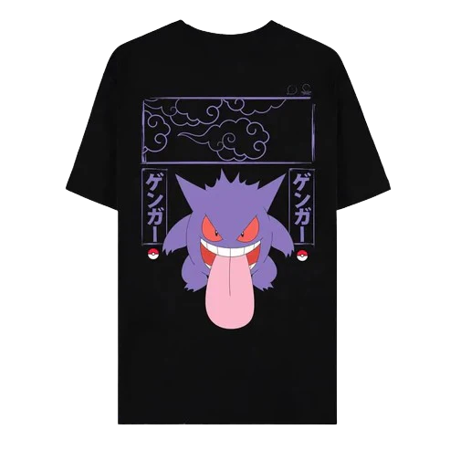 Pokemon - Gengar Japanese Block T-Shirt - Image 2