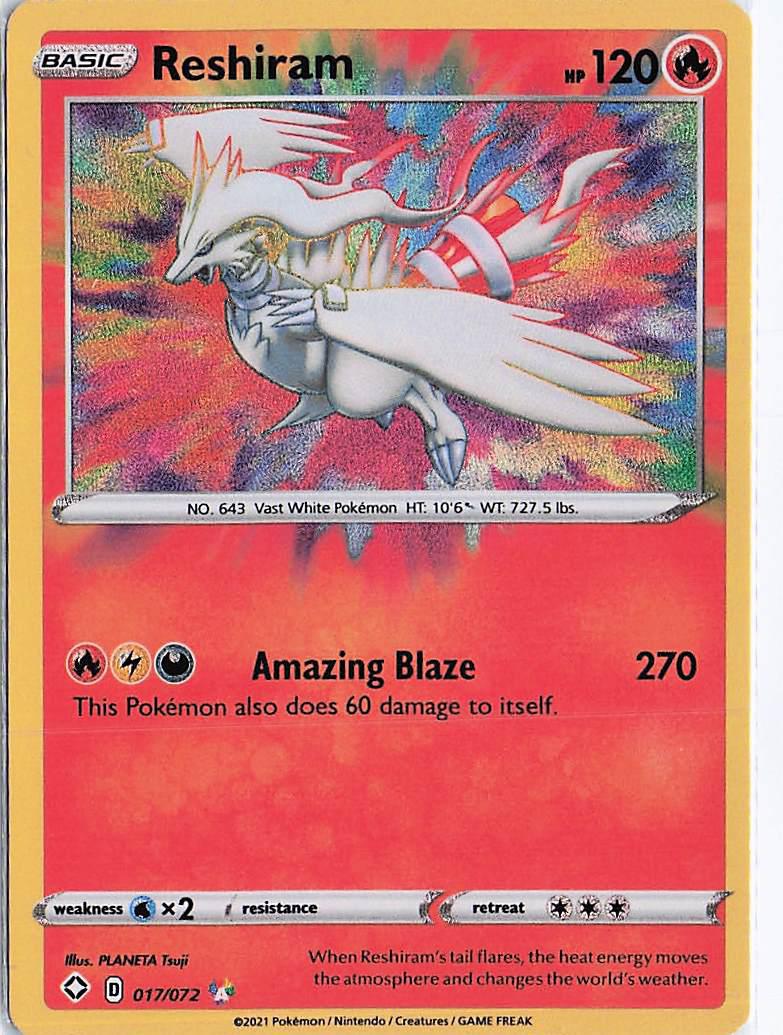 Reshiram 017/072