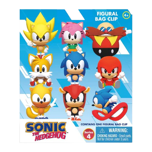 Sonic The Hedgehog - Series 4: 3D Character Bag Clip Blind Bag