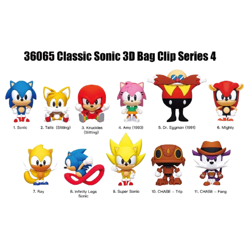 Sonic The Hedgehog - Series 4: 3D Character Bag Clip Blind Bag - Image 2