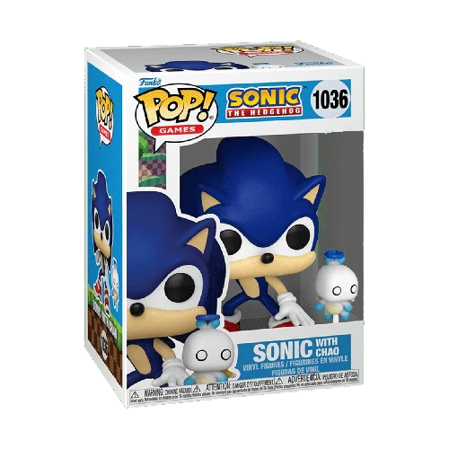 Sonic The Hedgehog - Sonic with Hero Chao #1036 Funko Pop!