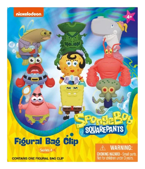 Spongebob Squarepants - Nickelodeon Classics Series 4: 3D Character Bag Clip Blind Bag