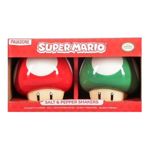 Super Mario - Mushroom Salt and Pepper Shakers - Image 3