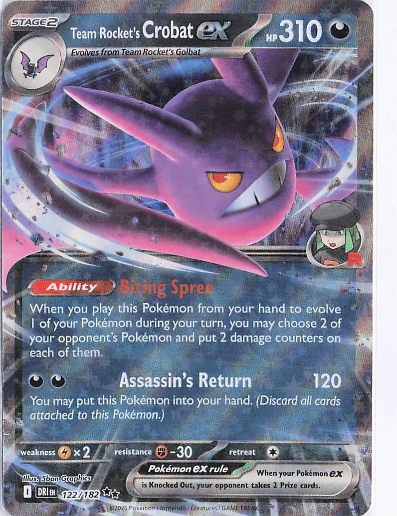 Team Rocket's Crobat ex 122/182