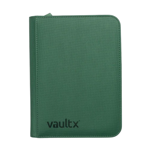 Vault X - Metallic Green 4 Pocket Zip Binder