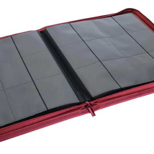 Vault X - Metallic Red 12 Pocket Zip Binder - Image 2