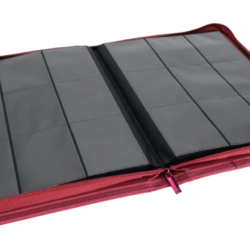 Vault X - Metallic Red 9 Pocket Zip Binder - Image 2