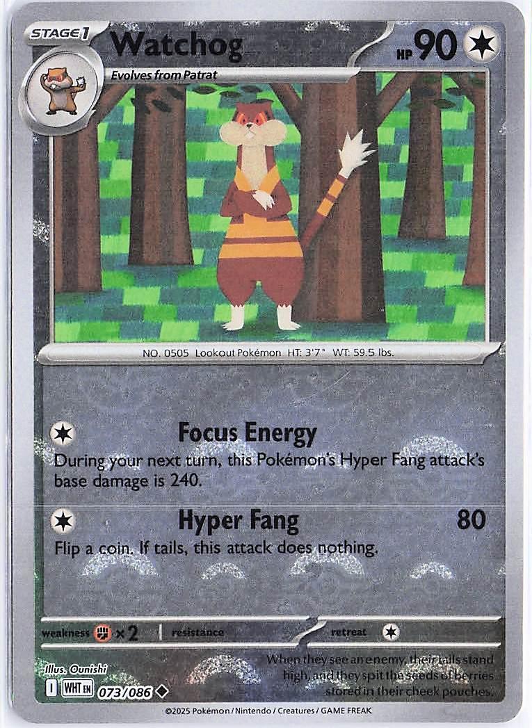 Watchog 073/086 (Pokeball Holo)