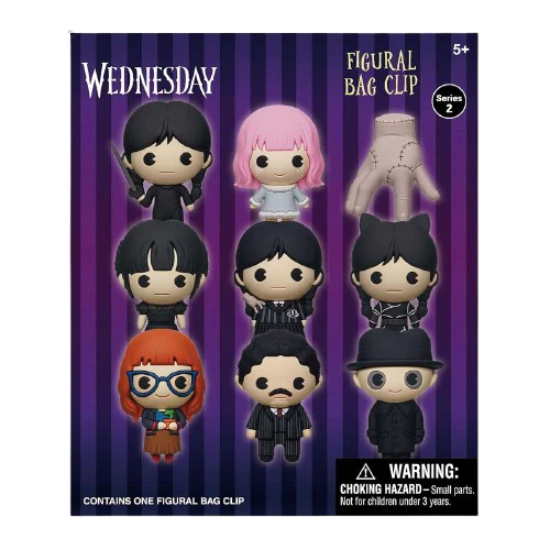 Wednesday - Series 2: 3D Character Bag Clip Blind Bag
